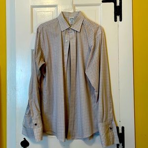 Brooks Brothers check shirt. Great condition French cuffs. 16.5 neck 35 sleeve